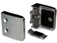 Support de fixation carré en acier inoxydable pour verre, fixation verre-à-verre, pour balcon extérieur, clôture, porte de douche intérieure, quincaillerie de salle de bain