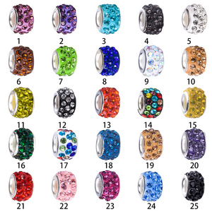 Kunsi 3 hàng và 4 quả bóng mắt gà, đất sét tròn mềm có lỗ lớn, hạt đệm nhiều màu sắc, tự làm - Product Image 5