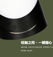 Ventilatore Repellente per Insetti a LED con 4 Colori, Luce Bianca Calda e RGB, Effetto Fiamma e Lampeggio Lento, Controllo Touch, per Casa, Picnic e Tavoli da Catering