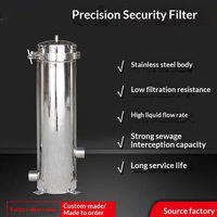 Filtre de sécurité en acier inoxydable pour sédiments et impuretés, filtre de précision pour le traitement des eaux usées industrielles et des eaux de vidange pour système RO