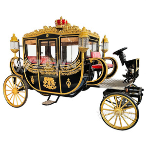 Electric Royal Carriage Horse Carriage Wedding Horse Carriage <b>Buggy</b> Vintage Classic Style Traditional Retro Style Tourist Use - Product Image 6