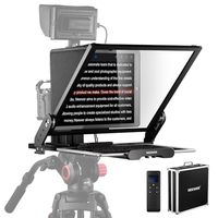Trépied pour téléprompteur NEEWER Basic X12B en alliage d'aluminium, tablette iPad 12 pouces, appareil photo reflex numérique, sans assemblage, contrôle à distance par application