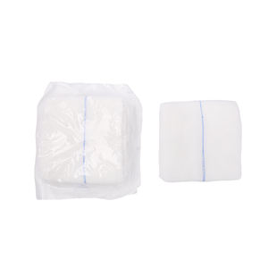 ผ้ากอซพันสำลีพันนิ้วสำหรับผ่าตัดผ้ากอซพันพันผ้าโปร่งที่มีเส้นสีฟ้าตรวจจับรังสีเอกซ์8ply 16ply 12ply - Product Image 6