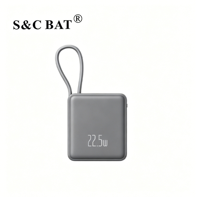 10000mAh High Capacity Fast Charging Portable Power Bank with Type-C Input/Output Mini Design Plastic Material