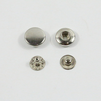 Bouton à pression en métal avec logo personnalisé, bouton à pression à 4 parties pour vêtements