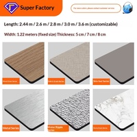 Panneaux décoratifs modernes personnalisés en PVC, imitation marbre et cristal de carbone, étanches, pour projets hôteliers et KTV, placage bois sans peinture et sans joint