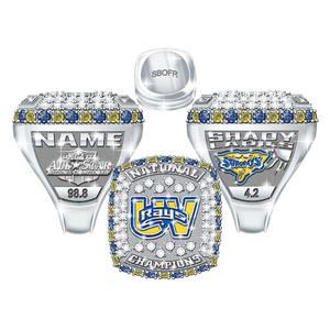 Anillos de Campeonato Deportivos Personalizados con Logotipo, Chapados en Oro Rosa, de Aleación Esmaltada - Product Image 2