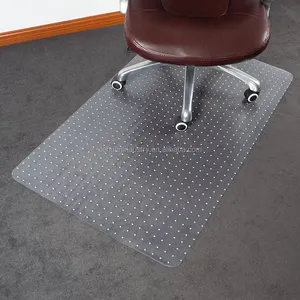 Alas kursi tinggi meja kantor plastik tugas berat, untuk karpet, kaca, pelindung karpet
