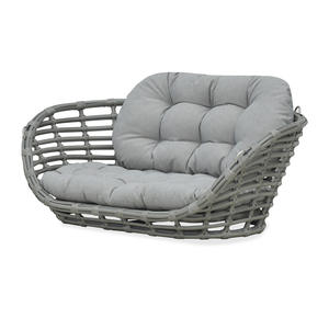 Chaise suspendue d'extérieur de style moderne pour cour N2008D, balançoire double pendule Homo <span class=keywords><strong>Sapiens</strong></span> - Product Image 1