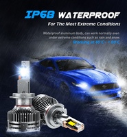 Bombilla LED para Faros Delanteros Xenplus U160 con 4 Tubos de Cobre, 320W, 50000LM, Sin Errores CANbus, 9012 H18 H19 6500K, Plug and Play, Iluminación para Automóviles