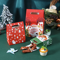 Vente en gros de boîtes d'emballage pour joyeux Noël, bonhomme de neige, biscuits et bonbons, décorations de Noël, sac cadeau