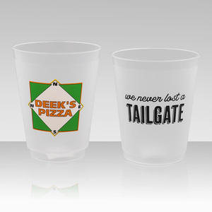 Kailiou özelleştirmek Logo baskı plastik bardak BPA ücretsiz 16OZ 12OZ yeniden Frost stadyum fincan düğün parti için promosyon fincan - Product Image 6
