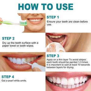 EELHOE Blanchiment des dents naturel Élimine les taches de fumée Mauvaise haleine Nettoie le tartre <span class=keywords><strong>Anti</strong></span>-précipitation <span class=keywords><strong>pigmentaire</strong></span> Soins bucco-dentaires Laque dentaire - Product Image 6