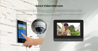 TAICHUAN interkom Video IP 10 inci, pengenalan wajah POE, kartu Sim 4G dari jarak jauh, membuka kontrol akses mendukung deteksi gerakan