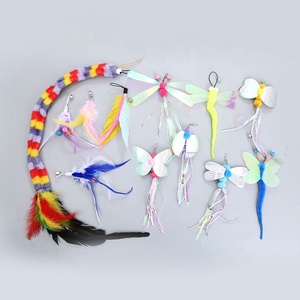Tête de rechange pour baguette de <span class=keywords><strong>chat</strong></span> en gros, plume à sequins, jouet auto-entretenant pour soulager l'ennui du <span class=keywords><strong>chat</strong></span> - Product Image 1