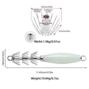 Grand crochet <span class=keywords><strong>de</strong></span> calmar en plastique lumineux pour <span class=keywords><strong>la</strong></span> <span class=keywords><strong>pêche</strong></span> en mer, crevettes souples et tube <span class=keywords><strong>de</strong></span> soufflage pour hameçon à base <span class=keywords><strong>de</strong></span> bois <span class=keywords><strong>de</strong></span> <span class=keywords><strong>carpe</strong></span> - Product Image 6