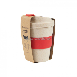 كوب سفر بيئي مصنوع من قش القمح - سعة 8 أونصات - Product Image 6
