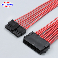 SCONDAR 3mm Kabel Harness Kustom SCT3001 43031 43030 43645 43640 43025 43020 0200 2 3 4 6 8 10 Pin Rakitan Kabel Daya dan Sinyal