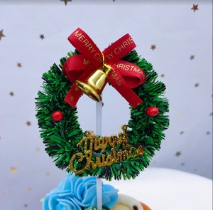 Sıcak satış noel kek dekorasyon malzemeleri noel partisi doğum günü dekorasyon kek Topper - Product Image 5