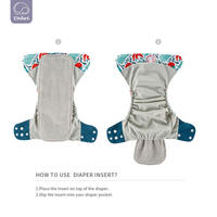 Elinfant Nouveau design personnalisé Couches lavables Couches lavables de poche Couches lavables réutilisables en tissu réglable pour bébé