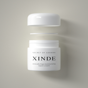XINDE 30g <strong>Fancy</strong> Small Custom White Luxury PET <strong>Plastic</strong> Cosmetic Packaging Skin Care Products Cream <strong>Jar</strong> with Screw Cap