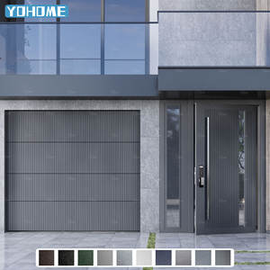 Portes <span class=keywords><strong>de</strong></span> <span class=keywords><strong>garage</strong></span> commerciales modernes à battants verticaux, à ouverture vers le haut, à lattes décoratives, en aluminium, à montage encastré, portes <span class=keywords><strong>de</strong></span> <span class=keywords><strong>garage</strong></span> sectionnelles - Product Image 6