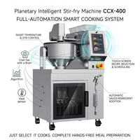 Robot de cuisine intelligent commercial pour chaînes de restauration, distribution automatique d'ingrédients pour sauces, fenêtre de visualisation, matériaux de qualité alimentaire