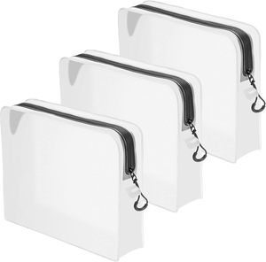 Bolsa de Aseo <span class=keywords><strong>Transparente</strong></span> Personalizada con Logotipo, Impermeable, a Prueba de Fugas, de TPU Premium, para Cosméticos - Product Image 1