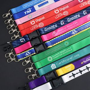 Custom Lanyard <b>Personalized</b> Ribbon Lanyards <b>Keychain</b> <b>Personalized</b> Lanyards Embroidered Fabric Strap Tag Keyring - Product Image 1