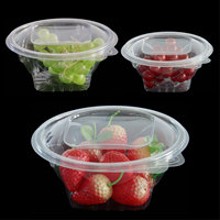 Aanpasbare Plastic Bakje Rpet Materiaal Clamshell Container Voor Sushi Fruitsalade Koekjesverpakking Duurzaam En Milieuvriendelijk