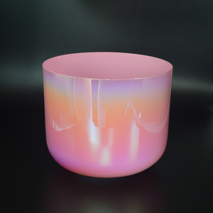 Cuenco de Cristal Alquímico HF para Baño de Sonido Curativo, Cuarzo Transparente, Rosa Opaco, <span class=keywords><strong>Cuencos</strong></span> de Sonido de Cristal de Luz Cósmica para Meditación - Product Image 5