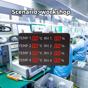 เครื่องวัดความชื้นและอุณหภูมิหน้าจอดิจิตอลสำหรับใช้ในคลังสินค้าในอาคาร - Product Image 3