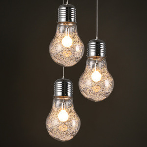 Lampes suspendues créatives en verre grande <span class=keywords><strong>ampoule</strong></span> Vintage métal grande lampe suspendue Bar café Restaurant chambre intérieure - Product Image 5