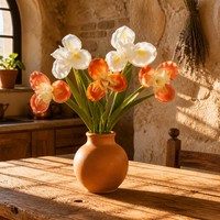 Realistiche Kunstmatige Iris Bloemen Lange Steel Kunstmatige Iris Takken voor Vaas Bruiloft Huis Kantoor Decoratie Groothandel