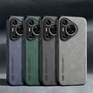 Funda Magnética de Cuero PU para <span class=keywords><strong>Huawei</strong></span> Pura 90 <span class=keywords><strong>Pro</strong></span> <span class=keywords><strong>Max</strong></span> / 80 70 Ultra / 90 80 <span class=keywords><strong>Pro</strong></span> P60 P50 P40 <span class=keywords><strong>Pro</strong></span> + P60 Art, con Parachoques Metálico - Product Image 1