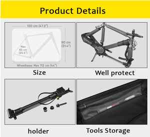 Bici Travel Case Road Mountain TT Travel <span class=keywords><strong>Box</strong></span> bici portabiciclette portascarette per biciclette per il Check-in della compagnia aerea - Product Image 5