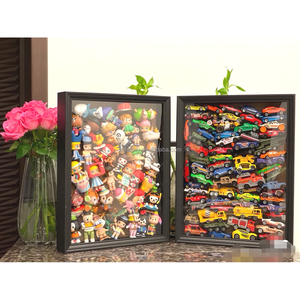 High quality custom Black Or White 3d Picture Frame Shadow Box display case with lock