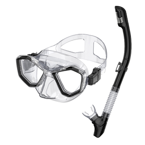Máscara de Buceo Profesional Grande para Adultos con Set de Snorkel Seco Completo y Aletas Cortas Impermeables - Product Image 1