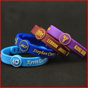 Bracelet en silicone réglable pour équipe sportive Lakers <span class=keywords><strong>Nets</strong></span> Warriors Bucks 76 Basketball Bracelet de main classique pour fan - Product Image 4