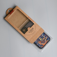 Boîte d'emballage pour téléphone portable en papier kraft avec logo personnalisé