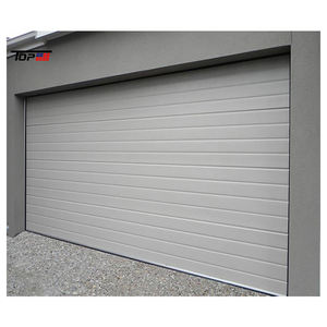Portes <span class=keywords><strong>de</strong></span> <span class=keywords><strong>garage</strong></span> coulissantes automatiques en acier sectionnelles résidentielles isolées imperméables modernes finies pour villa - Product Image 1