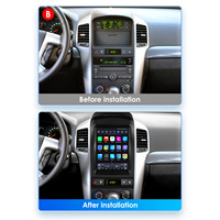 CARUPEZ 9,7 Zoll Android IPS Autoradio GPS DSP mit CarPlay für Chevrolet Captiva 2006-2012 8 Kerne Vertikal im Tesla-Stil