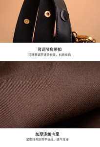 Factory New Leather <b>Handbags</b> Large Capacity Bucket Bag <b>Chain</b> Shoulder Messenger Bag Real Genuine Leather Luxury Bags - Product Image 6