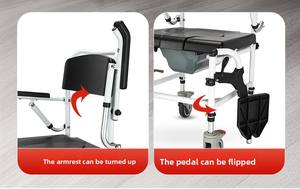 Sillas de inodoro móviles y convenientes personalizadas para personas mayores y discapacitadas - Product Image 6