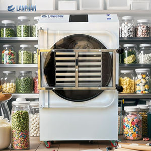 LANPHAN 55-60kg 14 plateaux industriels double compresseurs grand lyophilisateur de séchage sous vide pour aliments fruits légumes - Product Image 2