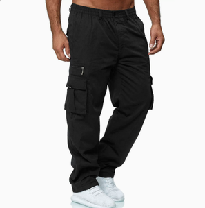 Men Tactical <b>Cargo</b> Trousers Utility <b>Work</b> <b>Pants</b> Breathable Woven Long <b>Pants</b> for Outdoor Training - Product Image 3