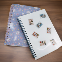 Happy Planner Mini-Notizbuch Smart Paper Motivationsbuch mit Blanko-Sticker-Sammlung PVC-Einband Spiralbindung
