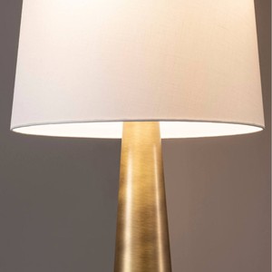 Lámpara de Pie Jia Wenjun de Madera Maciza con LED 220V y Pantalla Blanca para Sala de Estar o Decoración de Villa - Product Image 2