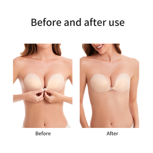 Xinke Silicone solido <span class=keywords><strong>seno</strong></span> durevole autoadesivo senza schienale reggiseno appiccicoso per le donne di nozze - Product Image 4