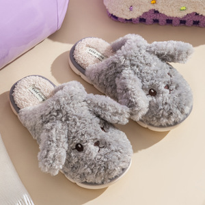 Wanita lucu kartun anjing hewan untuk sandal empuk mewah sol datar rumah hangat untuk sandal untuk musim panas-grosir - Product Image 6